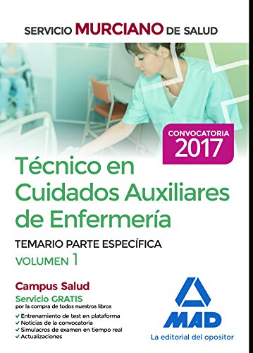 9788414203439: Tcnico en Cuidados Auxiliares de Enfermera del Servicio Murciano de Salud. Temario parte especfica volumen 1