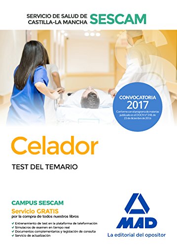 Imagen de archivo de CELADOR DEL SERVICIO DE SALUD DE CASTILLA-LA MANCHA (SESCAM). TEST DEL TEMARIO a la venta por Zilis Select Books