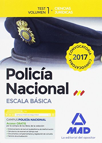 Imagen de archivo de POLICA NACIONAL ESCALA BSICA. TEST VOLUMEN 1 CIENCIAS JURDICAS a la venta por Zilis Select Books