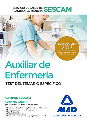 Stock image for AUXILIAR DE ENFERMERA DEL SERVICIO DE SALUD DE CASTILLA-LA MANCHA (SESCAM). TES for sale by Zilis Select Books