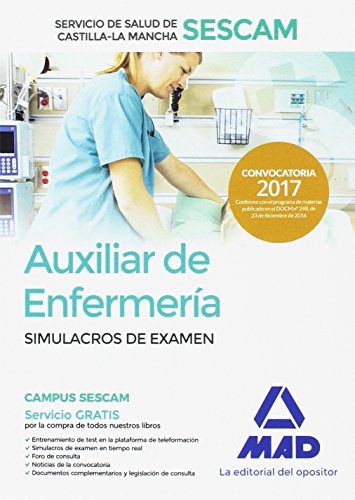 9788414205112: Auxiliar de enfermera del Servicio de Salud de Castilla-La Mancha (SESCAM). Simulacro de examen