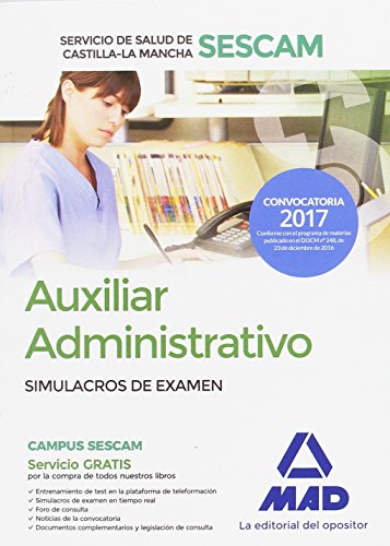 9788414205136: Auxiliar Administrativo del Servicio de Salud de Castilla-La Mancha (SESCAM). Simulacro de examen