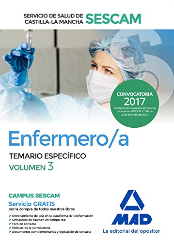 Stock image for ENFERMERO/A DEL SERVICIO DE SALUD DE CASTILLA-LA MANCHA (SESCAM). TEMARIO ESPEC for sale by Zilis Select Books