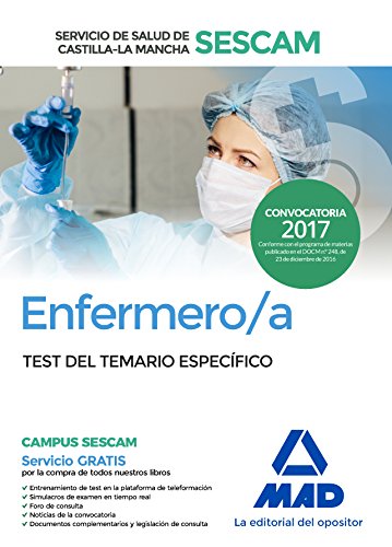 9788414206737: Enfermero/a del Servicio de Salud de Castilla-La Mancha (SESCAM). Test del temario especfico (Spanish Edition)