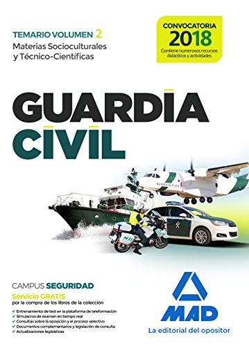 Stock image for GUARDIA CIVIL TEMARIO PARA LA PREPARACIN DE OPOSICIN. MATERIAS SOCIOCULTURALES for sale by Zilis Select Books