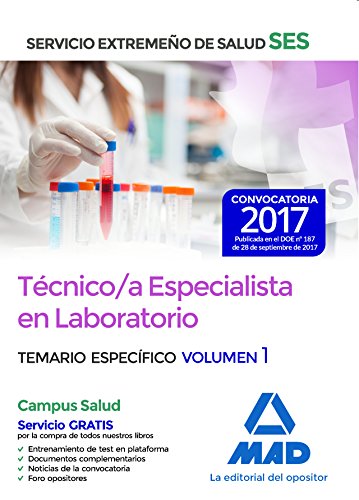Beispielbild fr Tcnico-a Especialista en Laboratorio : Servicio Extremeo de Salud (SES) : temario especfico zum Verkauf von Revaluation Books