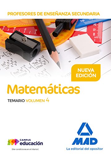 Stock image for Profesores de Enseanza Secundaria Matemticas Temario volumen 4 for sale by Iridium_Books