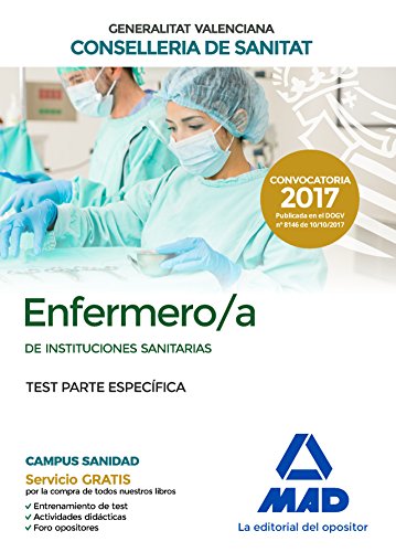 Stock image for Enfermero/a de Instituciones Sanitarias de la Conselleria de Sanitat de la Generalitat Valenciana. Test parte especfica for sale by Iridium_Books