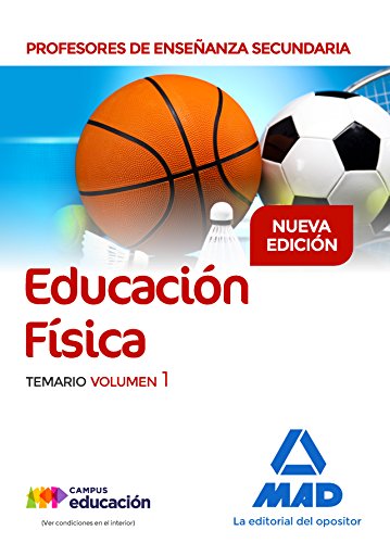 9788414214572: Profesores de Enseanza Secundaria Educacin Fsica Temario volumen 1