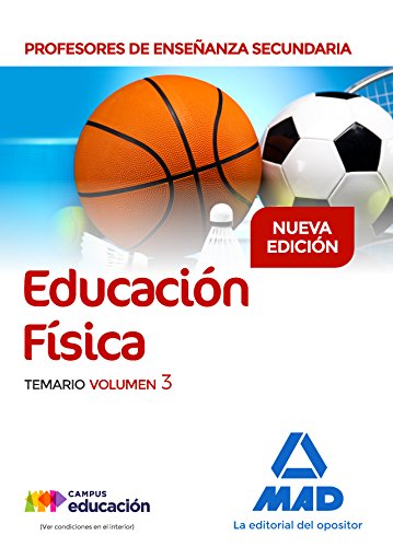 9788414214596: Profesores de Enseanza Secundaria Educacin Fsica Temario volumen 3