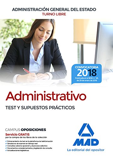 9788414214770: Administrativo de la Administracin General del Estado (Turno Libre). Test y Supuestos Prcticos (Spanish Edition)