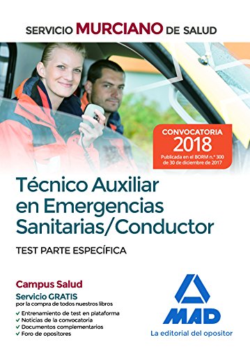 Beispielbild fr Tcnico Auxiliar en Emergencias Sanitarias/Conductor del Servicio Murciano de Salud. Test parte especfica zum Verkauf von Iridium_Books