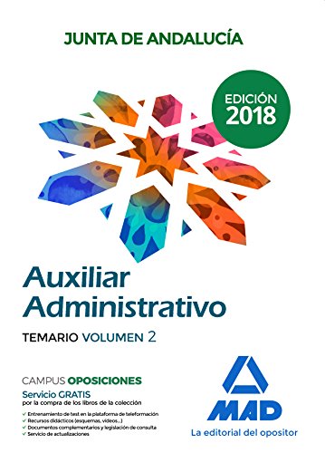 9788414216248: Auxiliares Administrativos de la Junta de Andaluca: Auxiliar Administrativo de la Junta de Andaluca. Temario Volumen 2