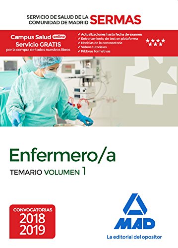 Imagen de archivo de Enfermero/a del Servicio de Salud de la Comunidad de Madrid. Temario Volumen 1 a la venta por Iridium_Books