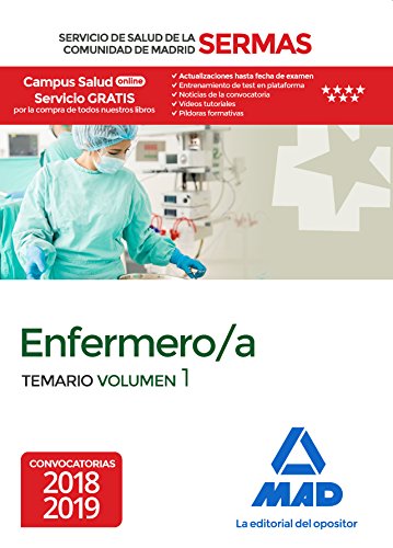 9788414218167: Enfermero/a del Servicio de Salud de la Comunidad de Madrid. Temario Volumen 1