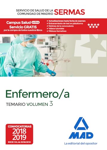 Stock image for Enfermero/a del Servicio de Salud de la Comunidad de Madrid. Temario Volumen 3 for sale by Iridium_Books