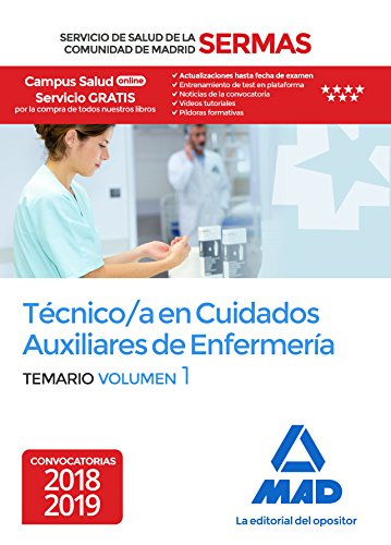 Stock image for Tcnico en Cuidados Auxiliares de Enfermera del Servicio de Salud de la Comunidad de Madrid. Temario Volumen 1 for sale by Iridium_Books