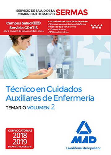 Stock image for Tcnico en Cuidados Auxiliares de Enfermera del Servicio de Salud de la Comunidad de Madrid. Temario Volumen 2 for sale by Iridium_Books