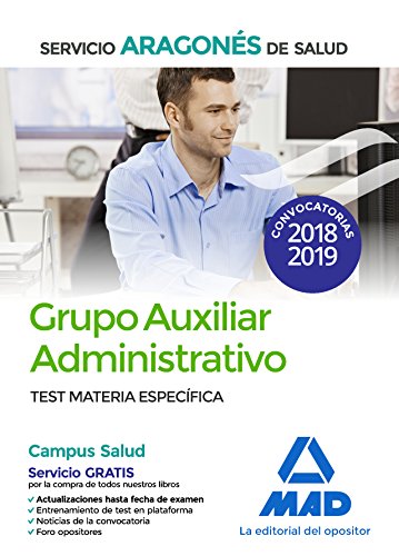 9788414218853: Grupo Auxiliar Administrativo del Servicio Aragons de Salud (SALUD-Aragn). Test Materia Especfica