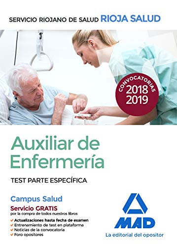 Stock image for Auxiliar de Enfermera del Servicio Riojano de Salud. Test parte especfica for sale by Iridium_Books