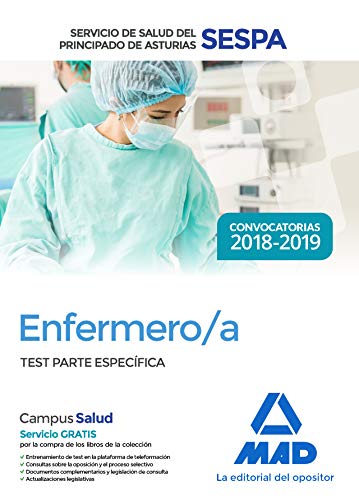 Stock image for ENFERMERO/A SERVICIO SALUD PRINCIPADO ASTURIAS TEST for sale by Iridium_Books