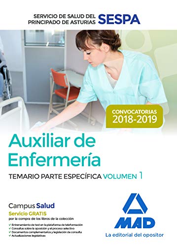 Stock image for AUXILIAR ENFERMERIA SERVICIO SALUD PRINCIPADO ASTURIAS 1 for sale by Iridium_Books