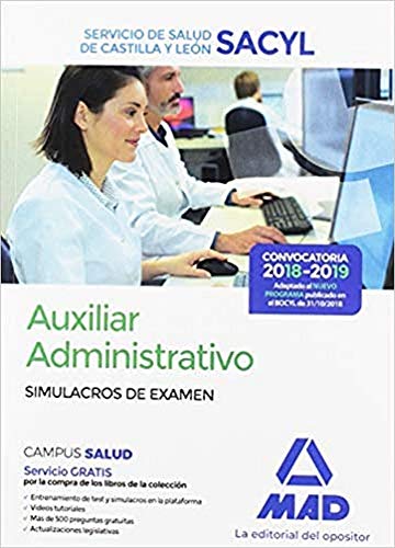 9788414222393: Auxiliar Administrativo del Servicio de Salud de Castilla y Len (SACYL). Simulacros de examen