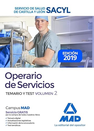 9788414226605: Operario de Servicios del Servicio de Salud de Castilla y Len (SACYL). Temario y test volumen 2