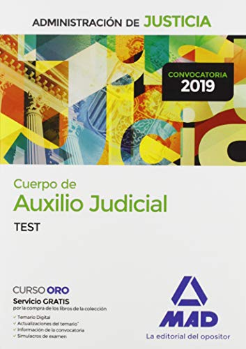 9788414227909: Cuerpo de Auxilio Judicial de la Administracin de Justicia. Test