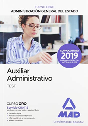 Stock image for Auxiliar Administrativo de la Administracin General Del Estado Turno Libre . Test for sale by Hamelyn