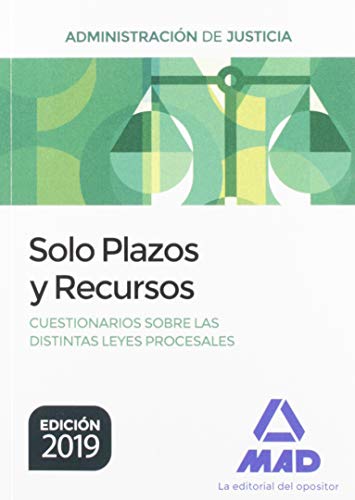 9788414230640: Solo Plazos y Recursos. Cuestionarios sobre las distintas Leyes Procesales