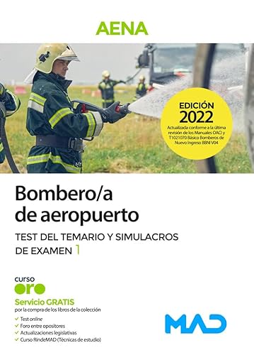 Beispielbild fr Bombero/a de aeropuerto (AENA). Test del Temario y Simulacros de examen 1 zum Verkauf von medimops