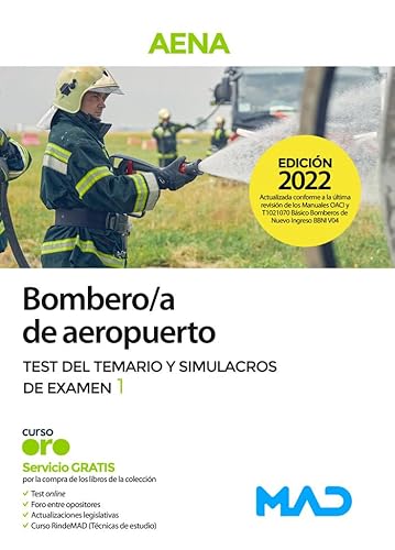 Stock image for Bombero/a de aeropuerto (AENA). Test del Temario y Simulacros de examen 1 for sale by medimops