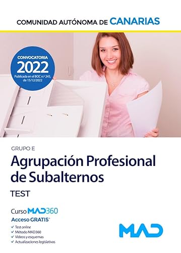 Imagen de archivo de AGRUPACION PROFESIONAL DE SUBALTERNOS GRUPO E TEST a la venta por Antrtica