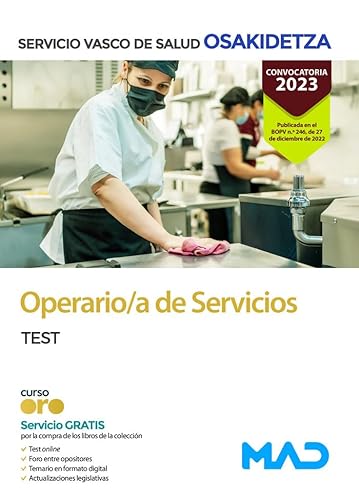 Imagen de archivo de OPERARIO/A DE SERVICIOS DE OSAKIDETZA-SERVICIO VASCO DE SALUD. TEST a la venta por Librerias Prometeo y Proteo