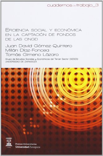 9788415274643: Eficiencia Social y econmica en La Captacin De Fondos De Las Ongd (Cuadernos de trabajo)