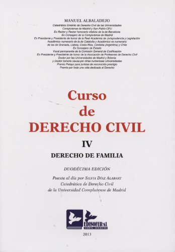 Imagen de archivo de Curso de Derecho Civil Iv a la venta por Hamelyn