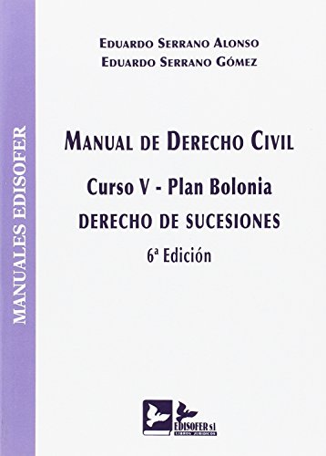 Imagen de archivo de MANUAL DE DERECHO CIVIL (CURSO V-PLAN BOLONIA): DERECHO DE SUCESIONES a la venta por AG Library
