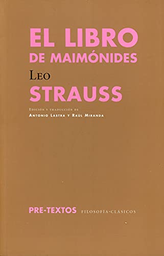 El libro de MaimÃ³nides (9788415297956) by Strauss, Leo