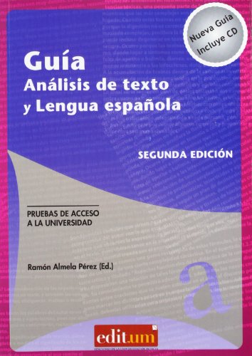 Imagen de archivo de GUA ANLISIS DE TEXTO Y LENGUA ESPAOLA. SEGUNDA EDICIN a la venta por Zilis Select Books