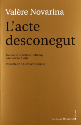 Stock image for L'acte desconegut for sale by medimops