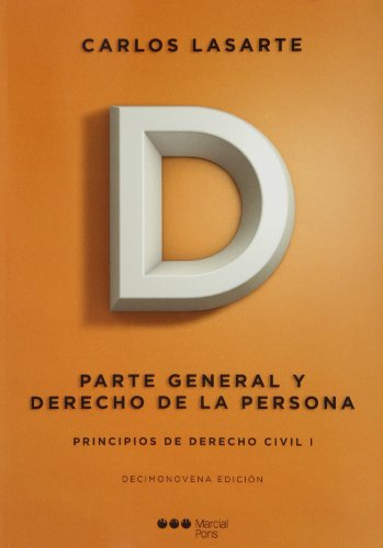 Imagen de archivo de Principios de Derecho civil: Tomo I: Parte General y Derecho de la persona a la venta por Hamelyn