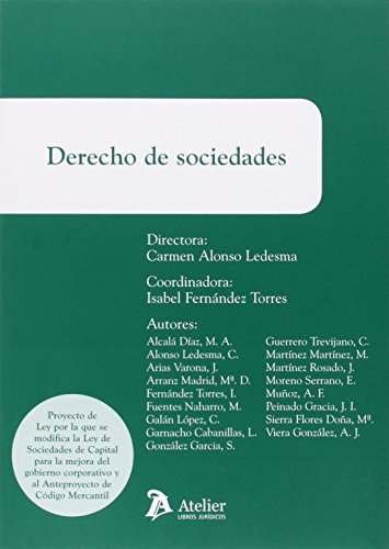 Imagen de archivo de Derecho de sociedades (Atelier 2014, Coleccin: Manuales Universitarios) a la venta por Libros Angulo