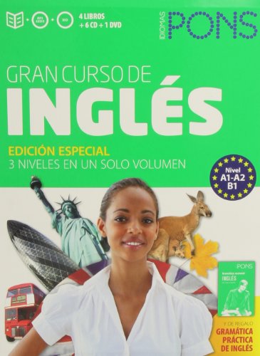 Pack Gran Curso de Inglés 3 niveles en un solo volumen A1-A2-B1 de Vaughan:  Nuevo Libro en Audio (DVD) (2014) | LIBRERIA PETRARCA