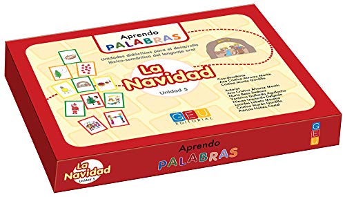 9788416156139: Aprendo palabras. Unidad 5: La navidad / Editorial GEU/ Diseado para maestros E.Infantil / Ensea vocabulario bsico / Trabajo lxico-semntico