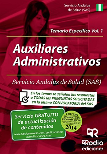 Imagen de archivo de Auxiliares Administrativos del SAS. Temario especfico. Volumen 1 a la venta por Revaluation Books