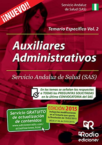 9788416266173: Auxiliares Administrativos del SAS. Temario Especifico. Vol 2 (Oposiciones)