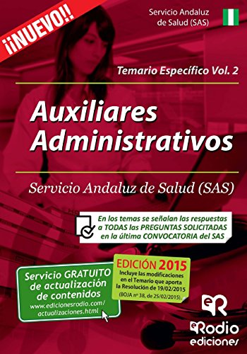 9788416266173: Auxiliares Administrativos del SAS. Temario Especfico. Volumen 2