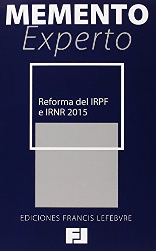 Imagen de archivo de Memento Experto Reforma del IRPF 2015 a la venta por Iridium_Books