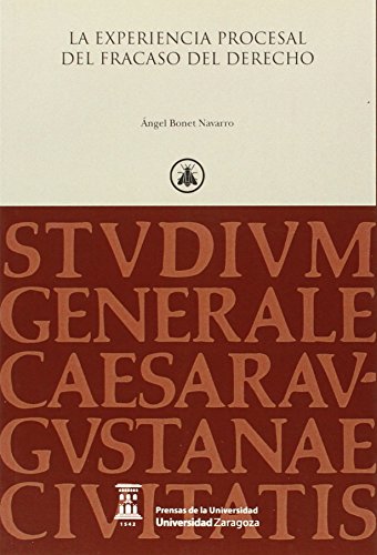 Imagen de archivo de LA EXPERIENCIA PROCESAL DEL FRACASO DEL DERECHO a la venta por KALAMO LIBROS, S.L.